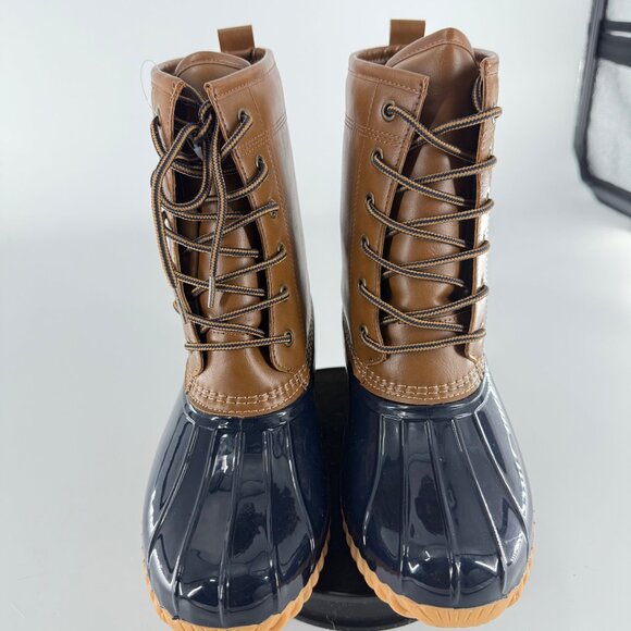 Sporto Ariel Womens Tan/Navy Duck Boots Size 7.5 M Waterproof Insulated With Box - Picture 3 of 8
